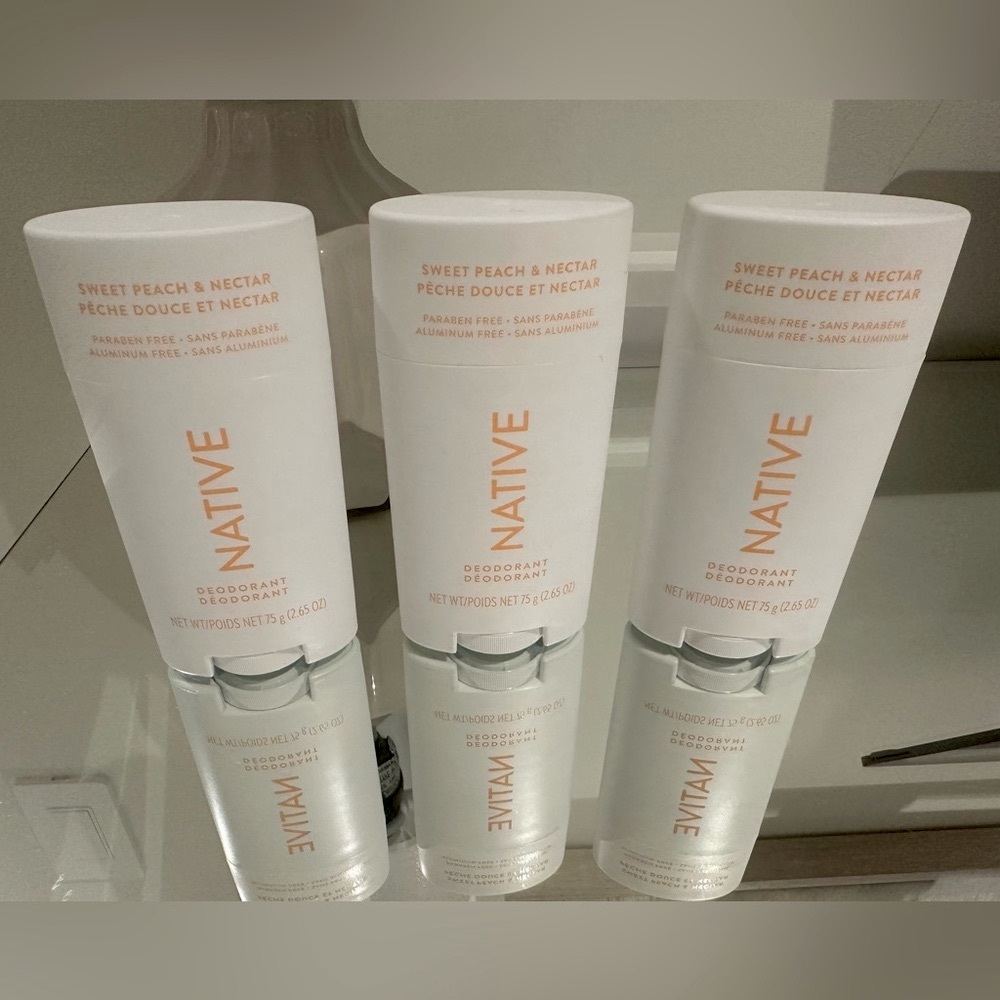 🍑 NATIVE 3 Pack Sweet Peach & Nectar NWT